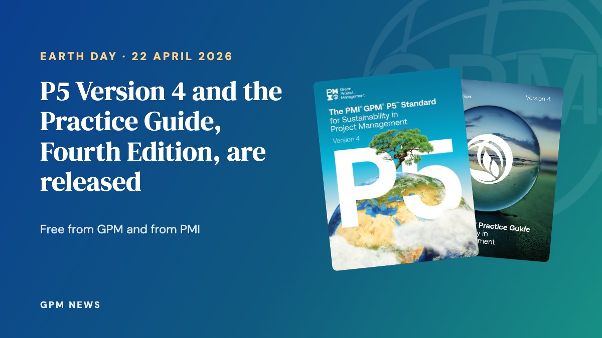 Covers of the P5 Standard Version 4 and the Practice Guide, Fourth Edition