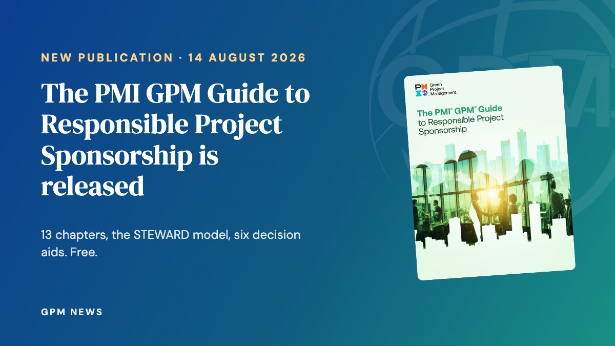 Cover of The PMI GPM Guide to Responsible Project Sponsorship