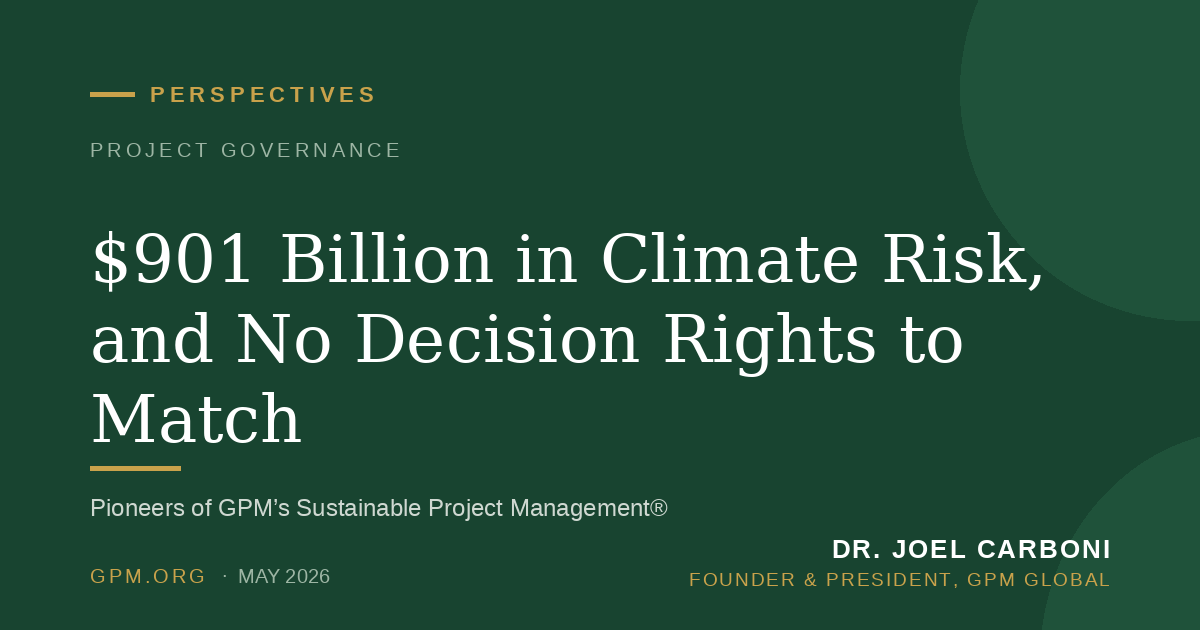 $901 Billion in Climate Risk, and No Decision Rights to Match