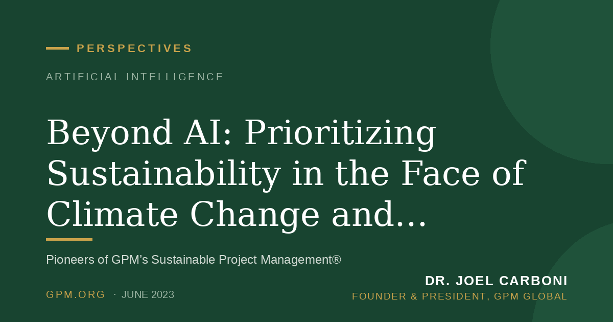 Beyond AI: Prioritizing Sustainability in the Face of Climate Change and Biodiversity Loss