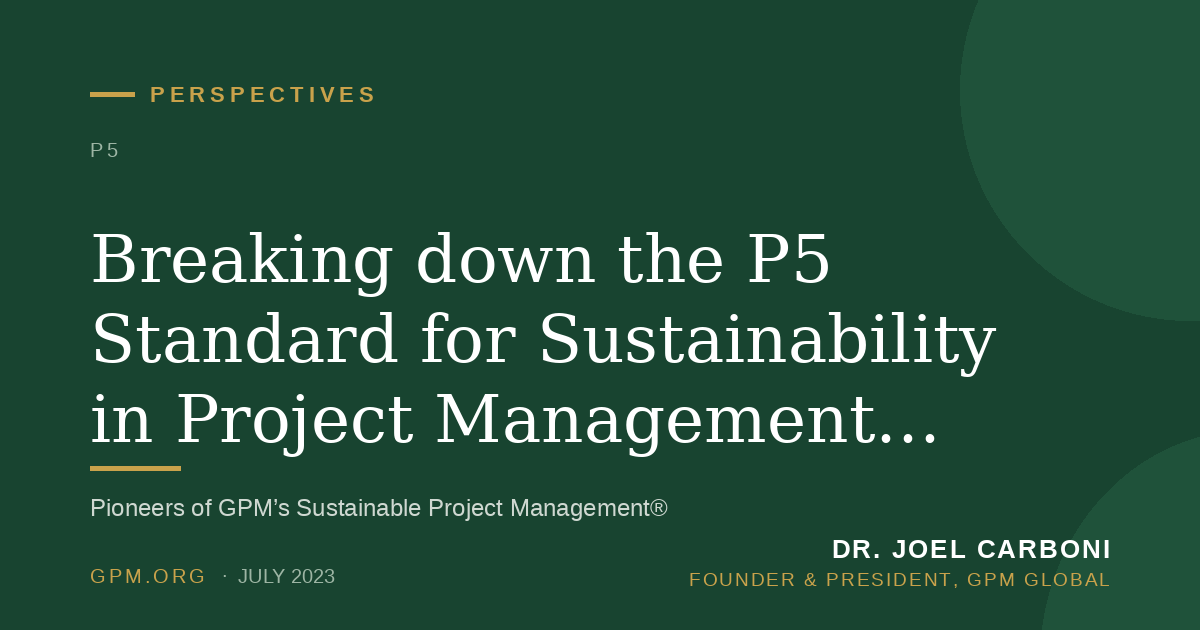 Breaking down the P5 Standard for Sustainability in Project Management: Employment and Staffing