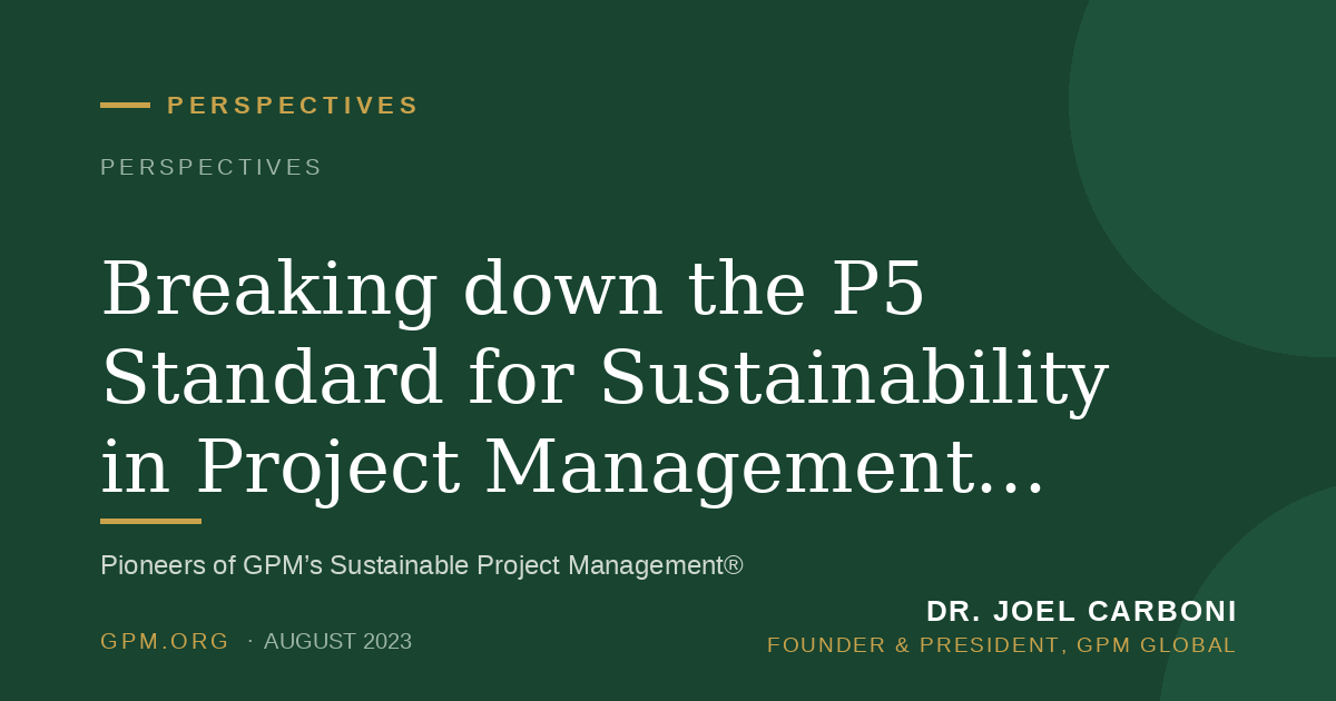 Breaking down the P5 Standard for Sustainability in Project Management: Training and Qualification