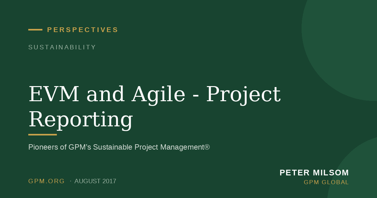 EVM and Agile - Project Reporting