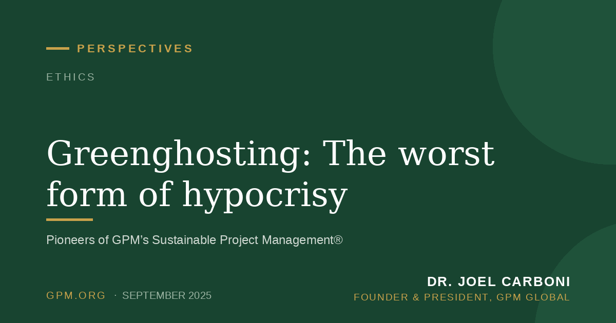 Greenghosting: The worst form of hypocrisy