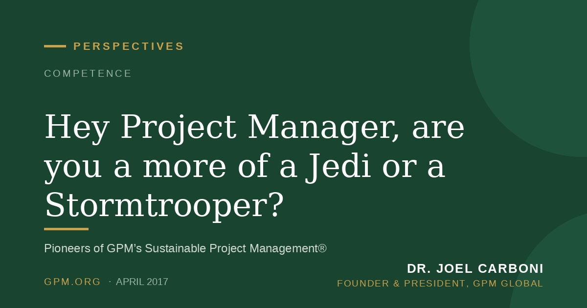 Hey Project Manager, are you a more of a Jedi or a Stormtrooper?