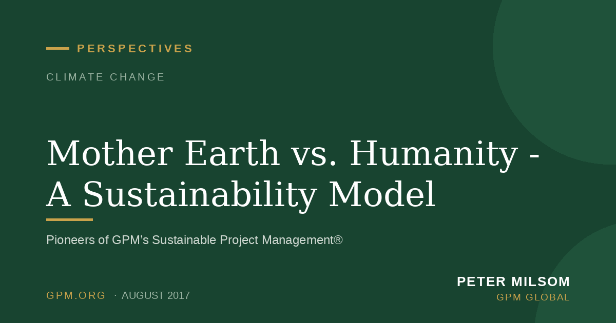 Mother Earth vs. Humanity - A Sustainability Model