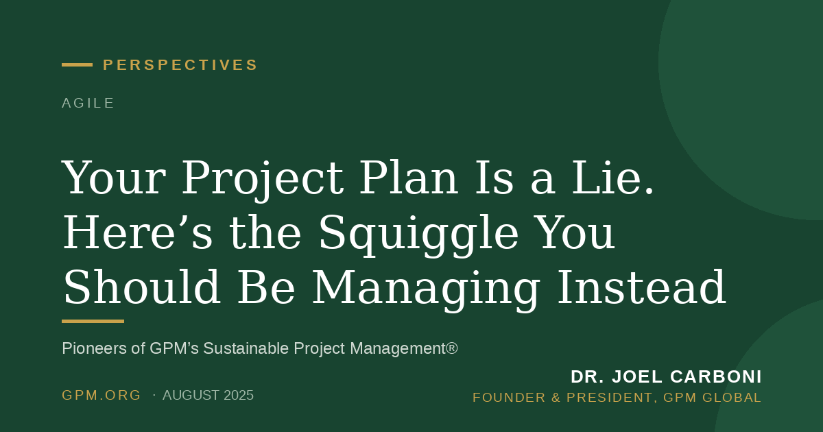 Your Project Plan Is a Lie. Here’s the Squiggle You Should Be Managing Instead