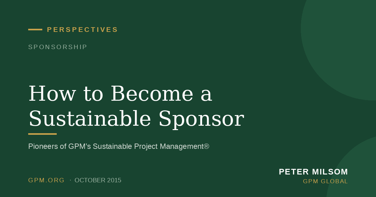 How to Become a Sustainable Sponsor