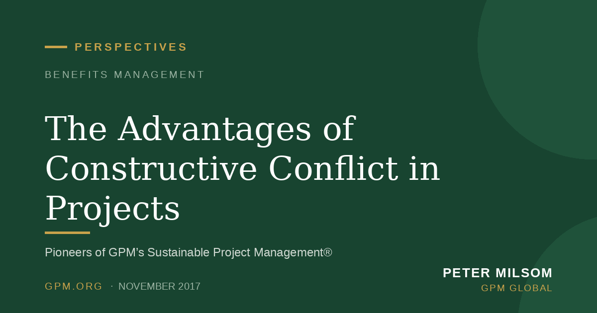 The Advantages of Constructive Conflict in Projects