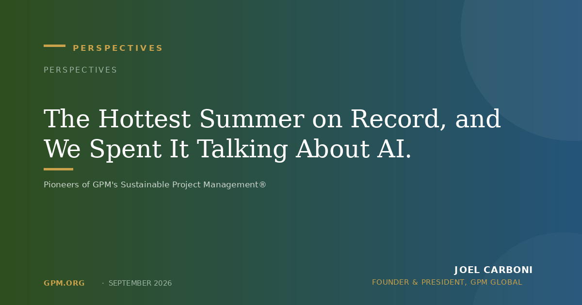The Hottest Summer on Record, and We Spent It Talking About AI.