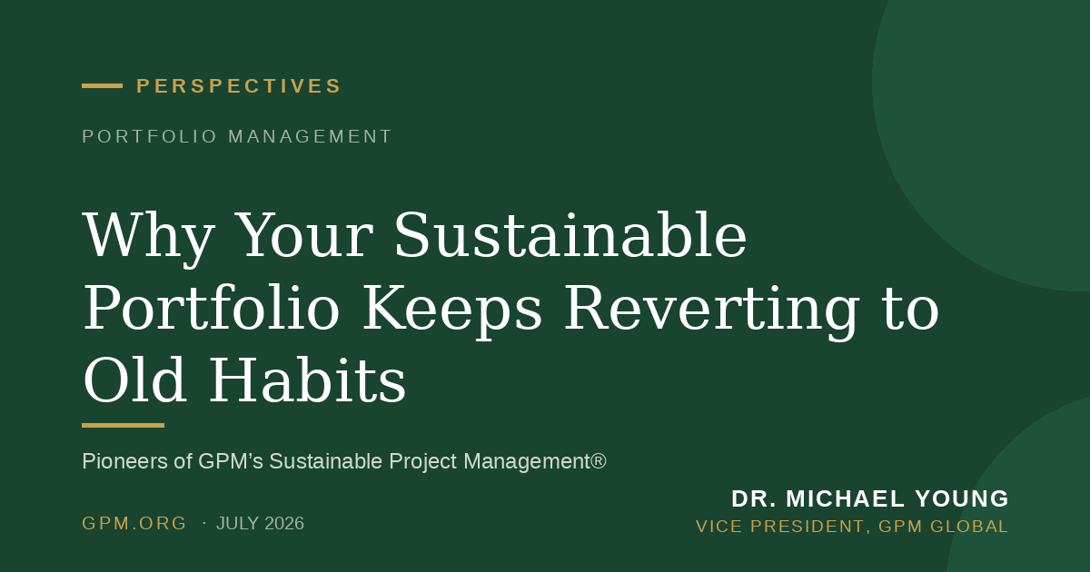 Why Your Sustainable Portfolio Keeps Reverting to Old Habits