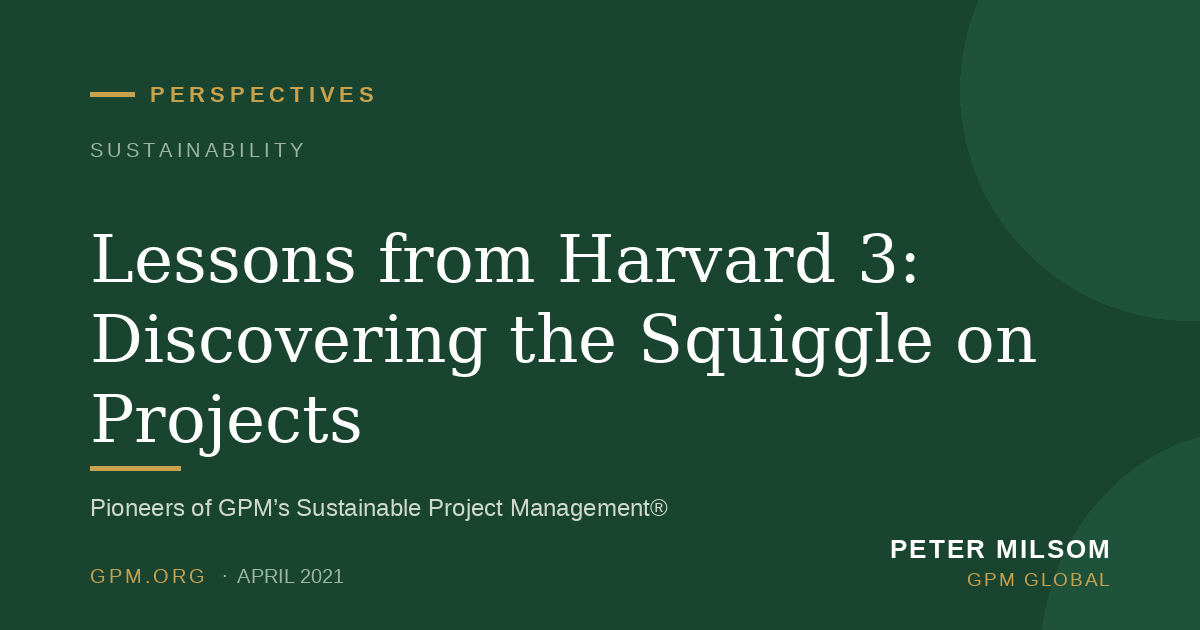 Lessons from Harvard 3: Discovering the Squiggle on Projects